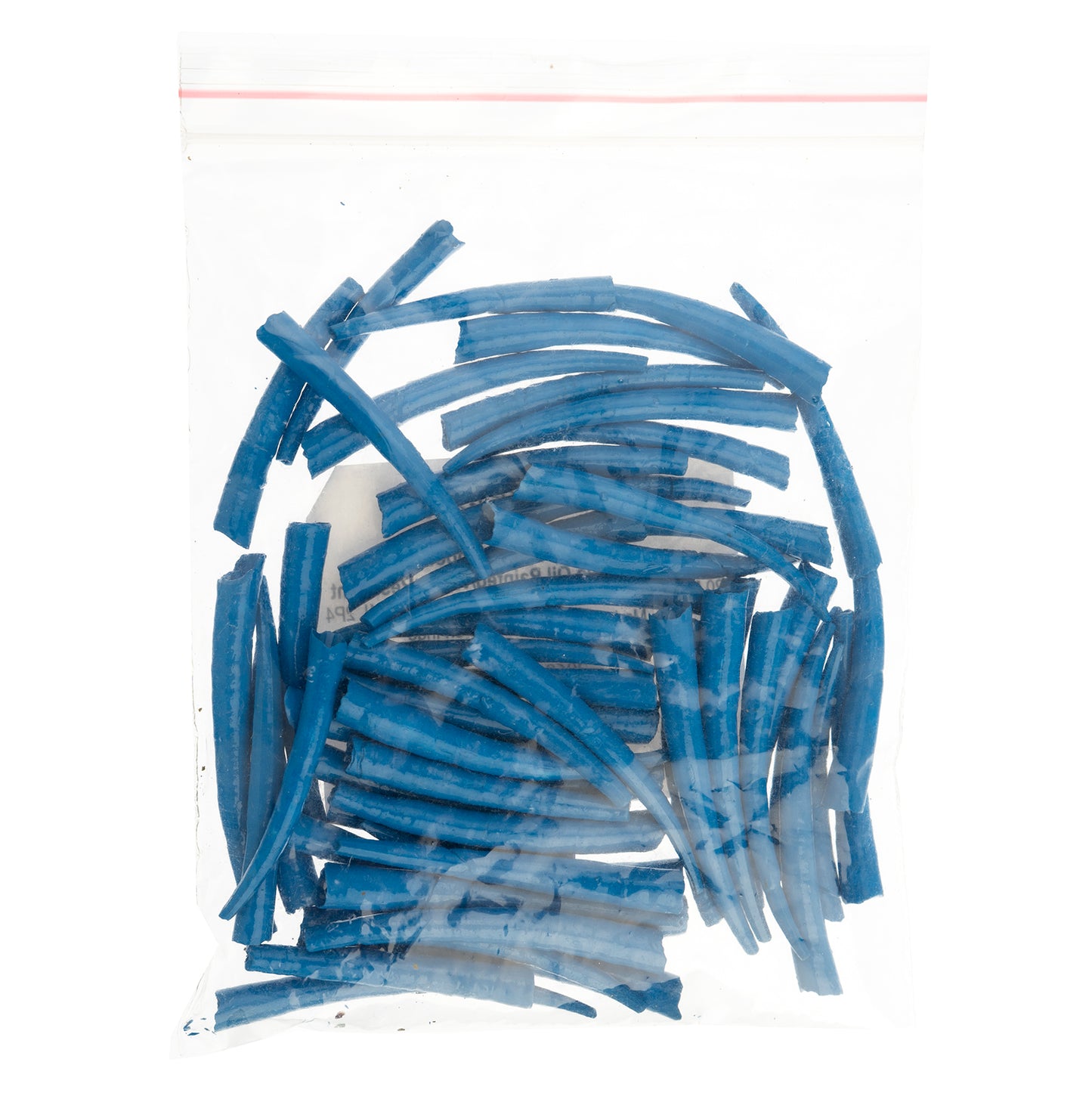 Dentalium Shell Smooth 25g 1in to 1.5in Blue Oil Painted/water Resistant