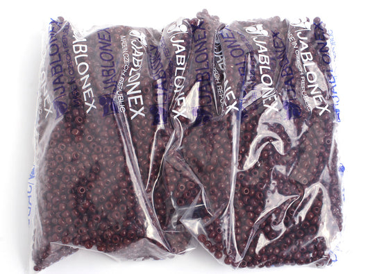 Czech Seed Bead/pony Bead 6/0 Opaque Light Brown 500g