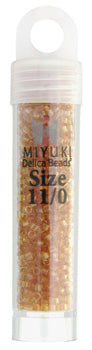 MIYUKI DELICA 11/0 YELLOW HONEY TRANSPARENT GOLD DB-119