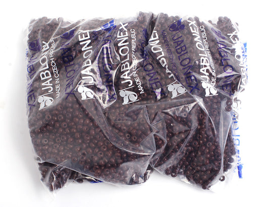 Czech Seed Bead/pony Bead 6/0 Opaque Dark Brown 500g