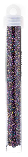 MIYUKI SEED BEAD 11/0 PURPLE OPAQUE IRIS