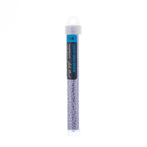 Czech Seed Bead Apx 22g Vial 10/0 Opaque Natural Lilac Luster