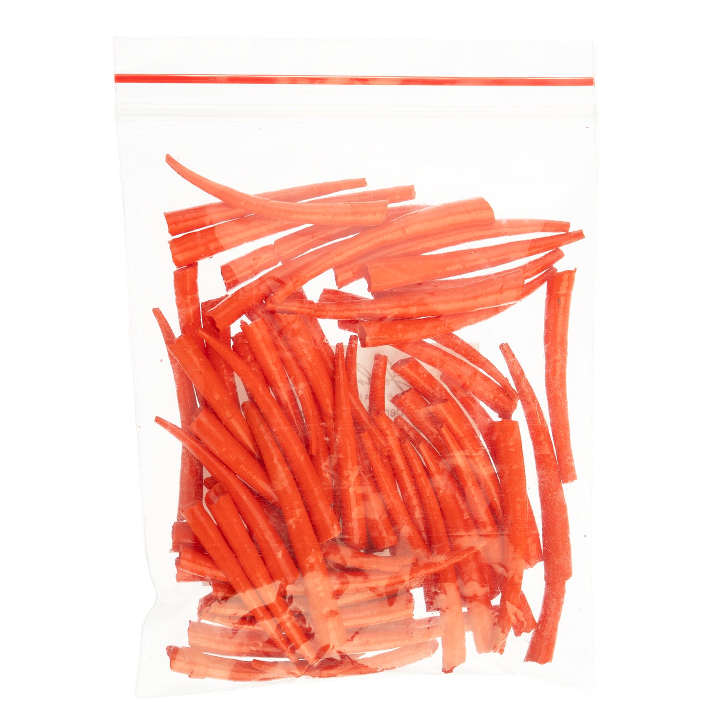 Dentalium Shell Smooth 25g 1in to 1.5in Orange Oil Painted/water Resistant