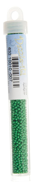 Czech Seed Bead Apx 22g Vial 10/0 Opaque Medium Green