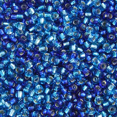 Czech Seed Bead Apx 22g Vial 10/0 Aqua Mix S/l