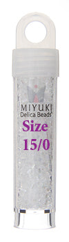 Miyuki Delica 15/0 Rd Crystal Ab Db-51