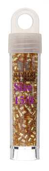 Miyuki Delica 15/0 Rd Gold Silver Lined Db-42