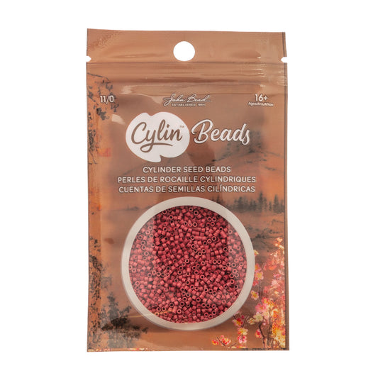 CYLIN BEAD 11/0 25G BAG OPAQUE RED MATTE