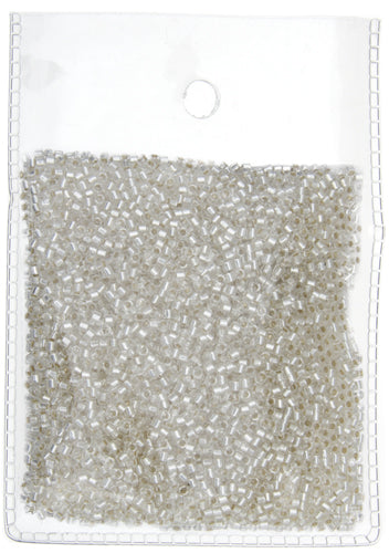 Miuyki Delica 15/0 Rd Crystal Silver Lined Db-41