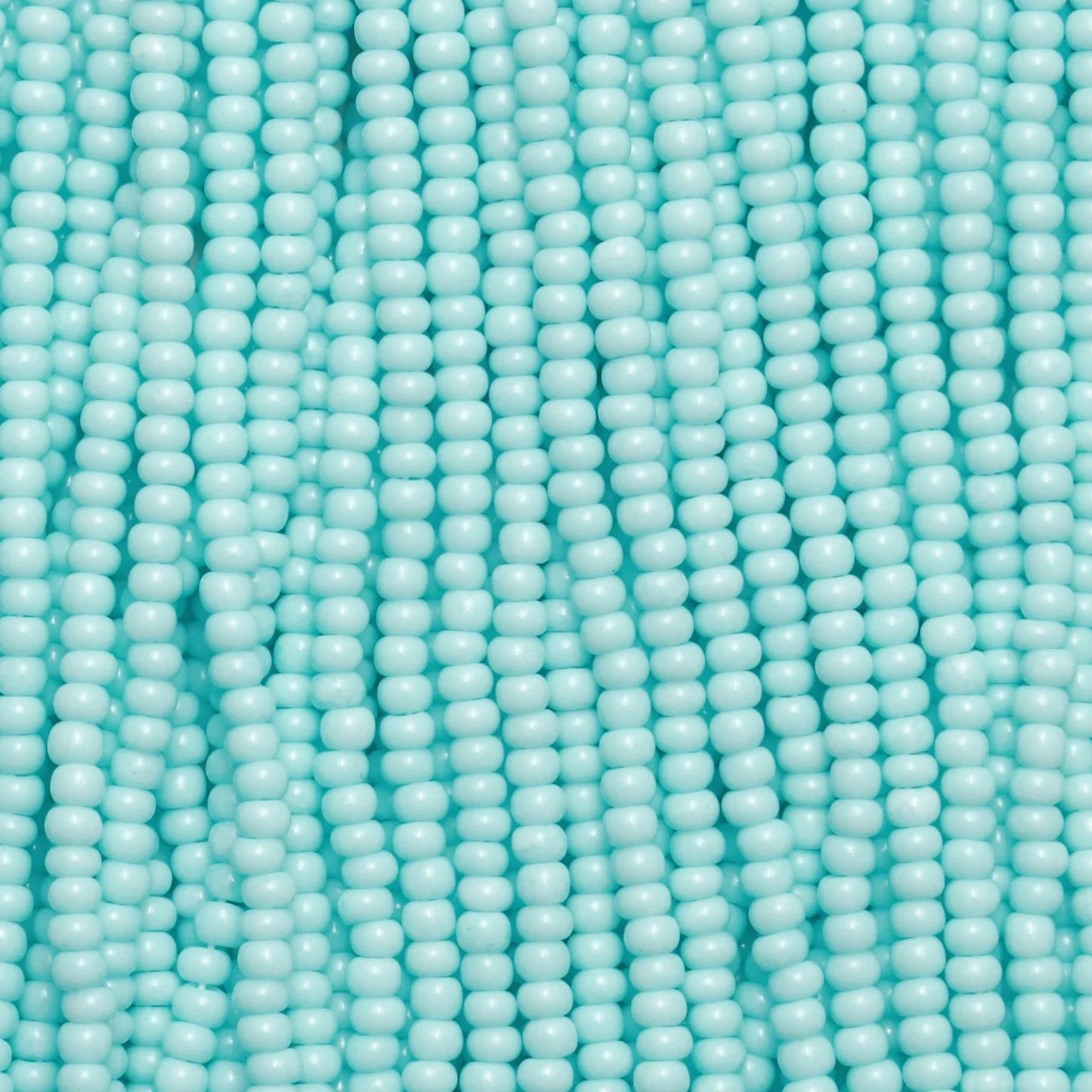 Czech Seed Beads, 11/0 – Solgel Chalk Green (strung)