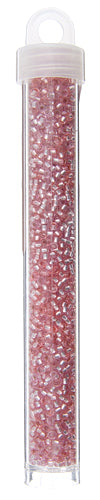 Czech Seed Bead Apx 22g Vial 10/0 Transparent Pink Mix S/l