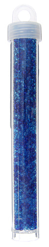 Czech Seed Bead Apx 22g Vial 10/0 Transparent Aqua Mix