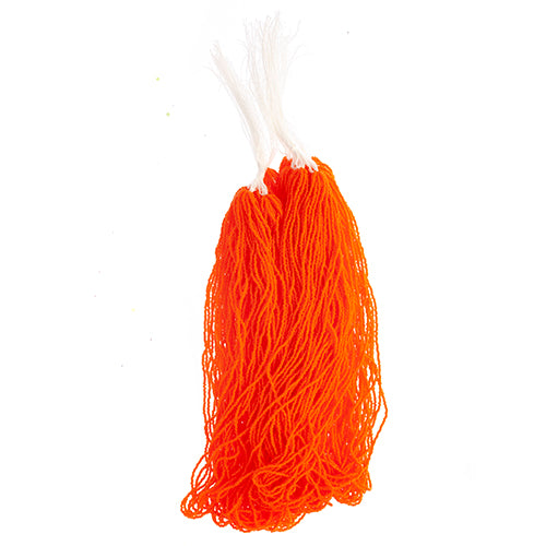 CZECH SEED BEADS 15/0 CUT APX100G OPAQUE ORANGE