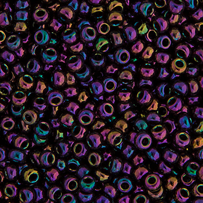 MIYUKI SEED BEAD 11/0 PURPLE OPAQUE IRIS