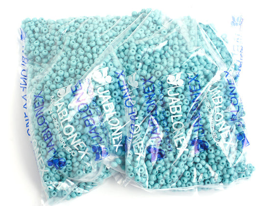 Czech Seed Bead/pony Bead 6/0 Opaque Turquoise 500g