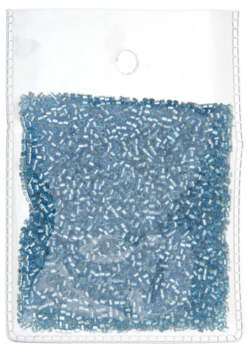 MIYUKI DELICA 15/0 RD AQUA SILVER LINED DB-44
