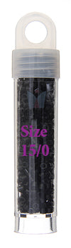 Miyuki Delica 15/0 Rd Black Db-10