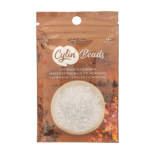 CYLIN BEAD 11/0 25G BAG CRYSTAL AB
