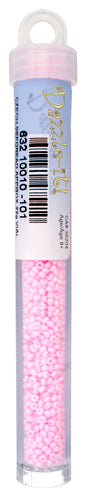 Czech Seed Bead Apx 22g Vial 10/0 Opaque Dyed Pink