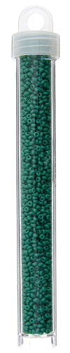 Czech Seed Bead Apx 22g Vial 10/0 Opaque Dark Green