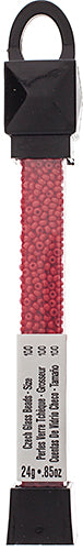 Czech Seed Beads Apx 24g Vial 10/0 Opaque Red