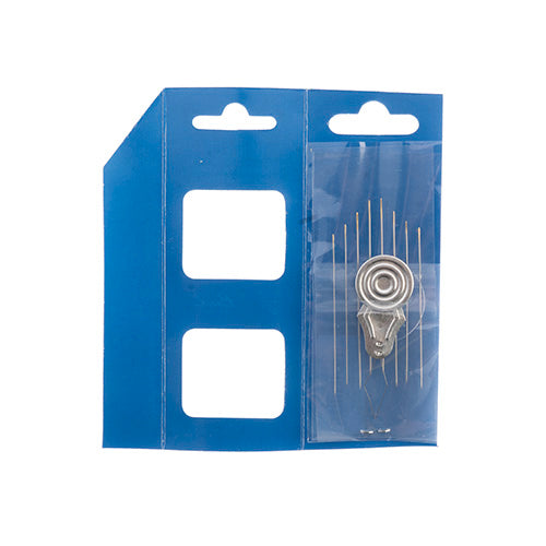 Beading Gold Eye Needle 8pcs Threader India Quality Size 10/12