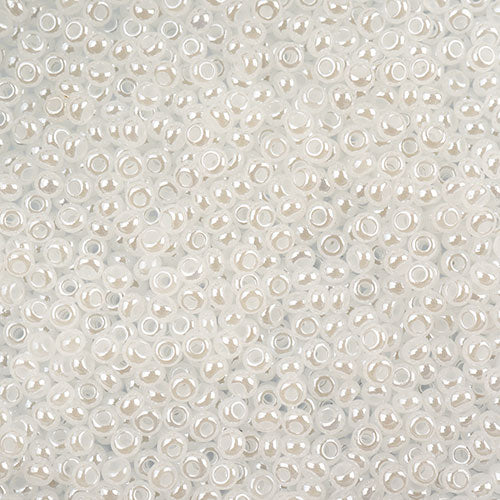 Czech Seed Beads Apx 24g Vial 10/0 White Pearl