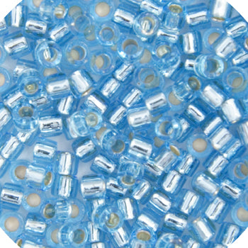 MIYUKI DELICA 15/0 RD AQUA SILVER LINED DB-44