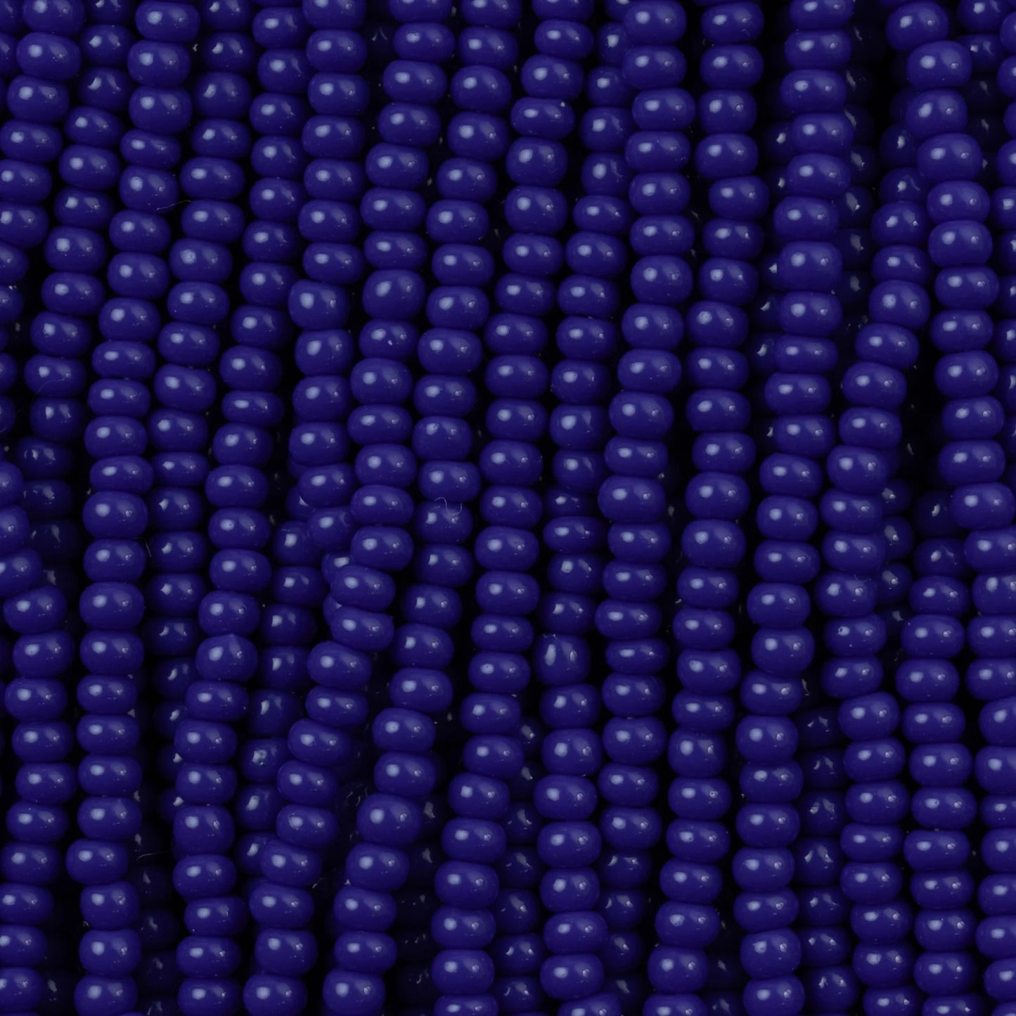 Czech Seed Beads, 11/0 – Opaque Royal Blue (strung)
