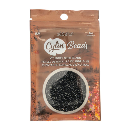 CYLIN BEAD 11/0 25G BAG OPAQUE BLACK