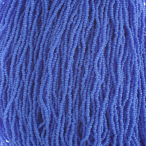 Czech Seed Beads 15/0 Cut Apx100g Opaque Light Royal Blue