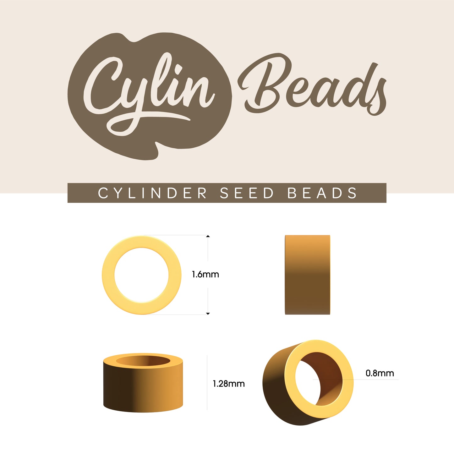 Cylin Bead 11/0 25G Bag Gunmetal