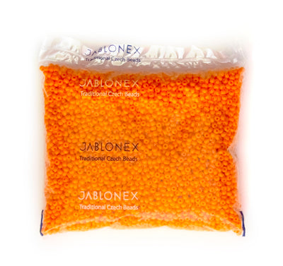Czech Seed Bead/pony Bead 6/0 Opaque Light Orange 500g