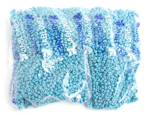 Czech Seed Bead/pony Bead 6/0 Opaque Turquoise Blue 500g