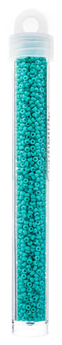 MIYUKI SEED BEAD 11/0 TURQUOISE GREEN OPAQUE MATTE