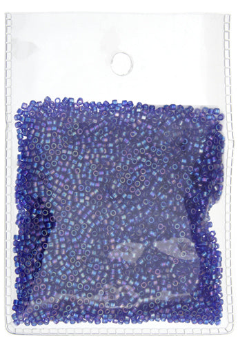 MIYUKI DELICA 11/0 TRANSPARENT COBALT BLUE AB DB-178