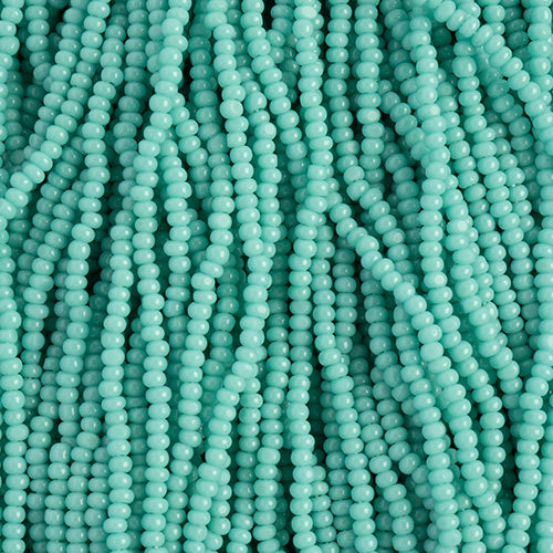 CZECH SEED BEADS 15/0 CUT APX100G OPAQUE TURQUOISE