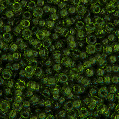 MIYUKI SEED BEAD 11/0 OLIVE TRANSPARENT