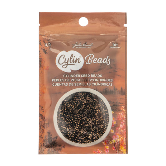 CYLIN BEAD 11/0 25G BAG BRONZE METALLIC