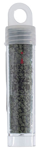 MIYUKI DELICA 11/0 FROSTED GLAZED EMERALD MATTE