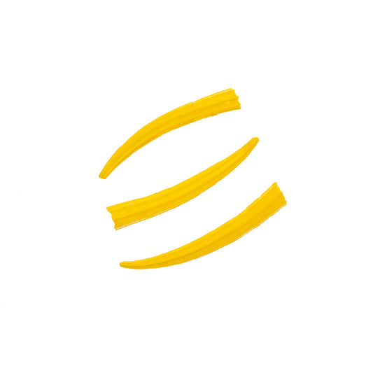 Dentalium Shell Ridged 30g/apx.100pcs 0.5in to 1in Yellow Oil Painted/water Resistant