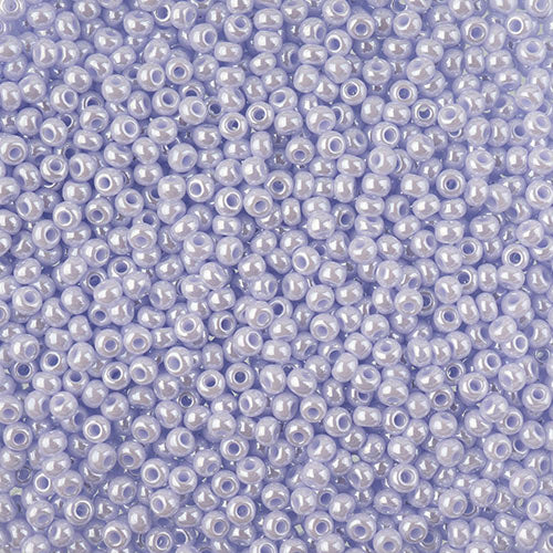 Czech Seed Bead Apx 22g Vial 10/0 Opaque Natural Lilac Luster