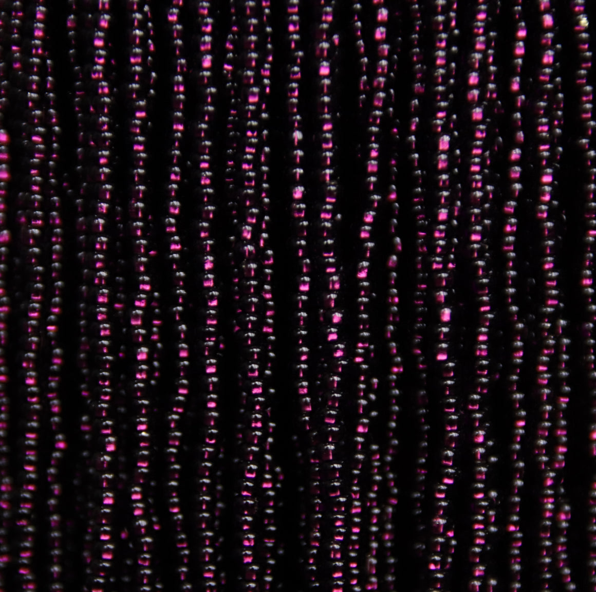 Czech Seed Beads, 11/0 – Silverlined Dark Amethyst Square Hole (strung)