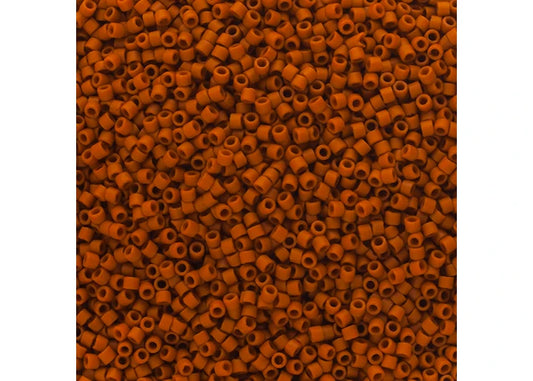 Miyuki Delica 11/0 Frosted Glazed Light Red Matte