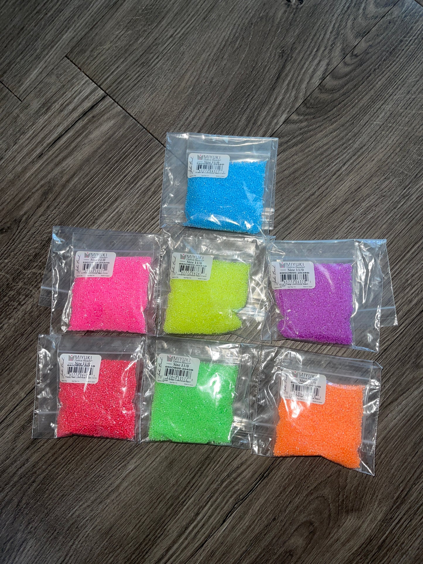 Luminous Neon Delica 11/0 Bundle Free Shipping