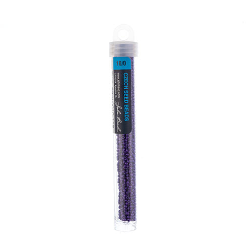 Czech Seed Bead Apx 22g Vial 10/0 Terra Intensive Purple