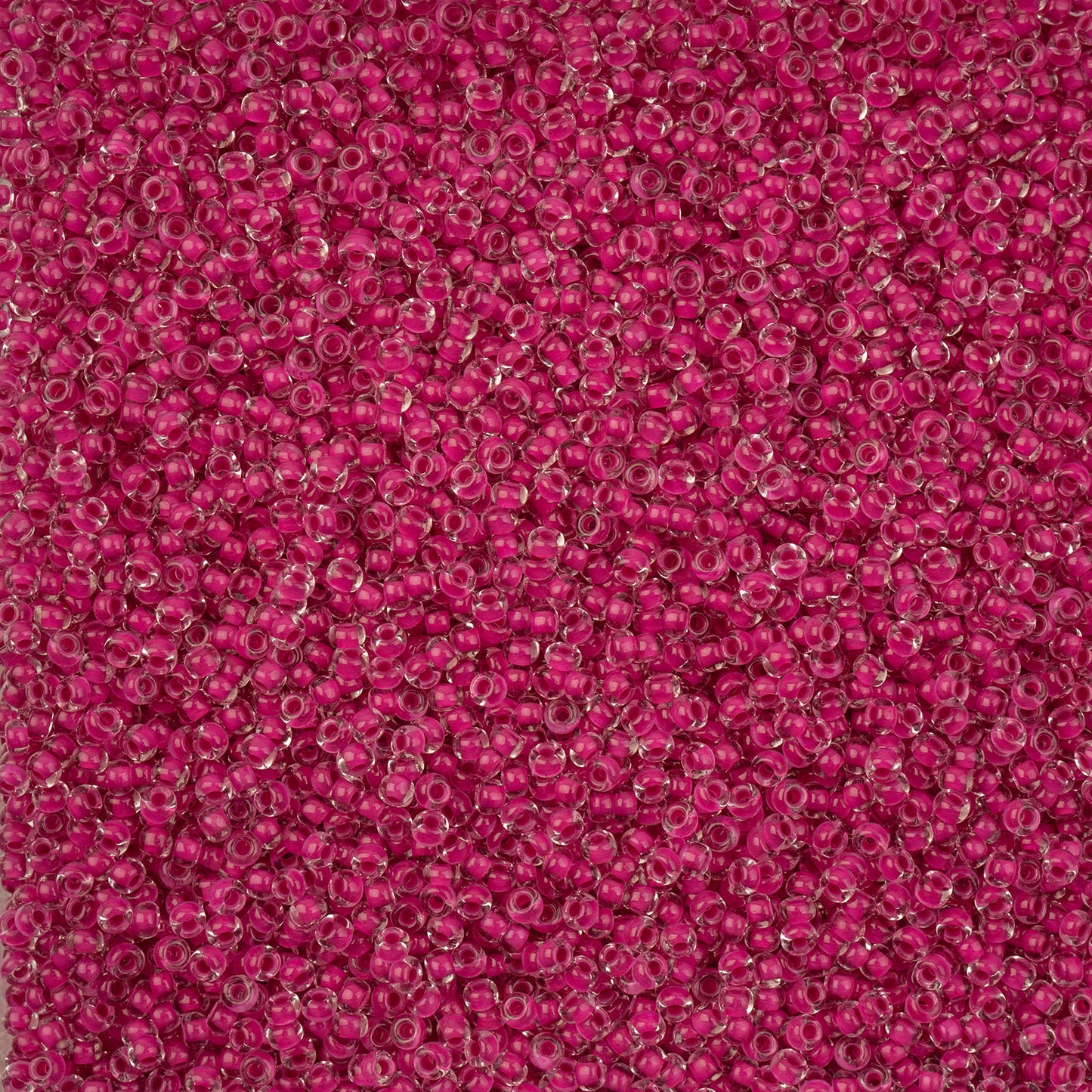 Czech Seed Beads Apx. 22g Vial 10/0 Crystal C/l Terra Intensive Pink