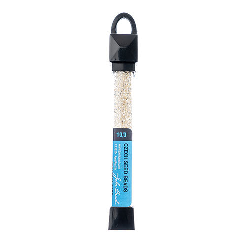 Czech Seed Beads Apx 24g Vial 10/0 Canadian White