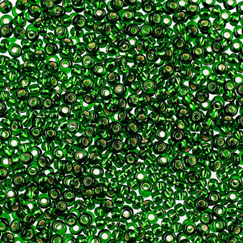 Czech Seed Beads Apx 24g Vial 10/0 Kelly Green S/l