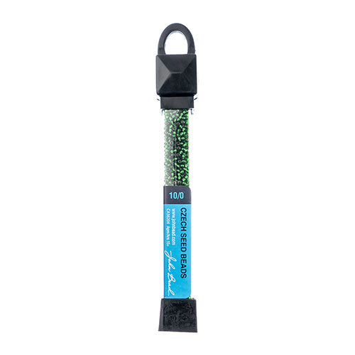 Czech Seed Beads Apx 24g Vial 10/0 Kelly Green S/l